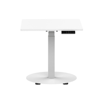 2024 nouveau économiseur d'espace moteur unique une jambe électrique hauteur réglable bureau de levage cadre de bureau de café ergonomique