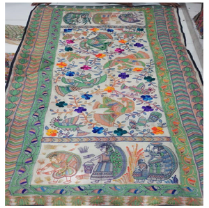 Chal de viscosa para mujer, estilo vintage, de alta calidad, estampado, con elegantes motivos florales y geométricos - Product Image 2