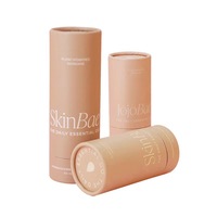 Tube Cylindrique en Papier Recyclé Couché Imprimé sur Mesure avec Laminage Mat pour Cosmétiques, Vernis à Ongles, Huiles Essentielles, Parfums - Conception Personnalisée