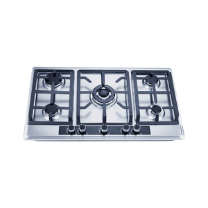 hersteller günstiges gerolltes gehärtetes <span class=keywords><strong>glas</strong></span> 5 brenner gashöfen mit eingebauten edelstahlplatten 4 brenner gasherd - Product Image 4