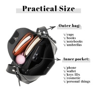 Tas Selempang PU Model Barat untuk Wanita dengan Bordir & Hiasan Rivet, Tahan Air, Logo Cetak Kustom