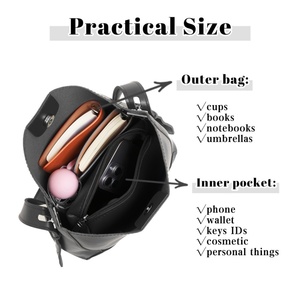 Sacs fourre-tout en PU de style occidental pour femmes, sacs à main de marque, sacs de créateurs avec logo personnalisé imprimé - Product Image 4