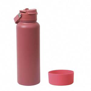 Portable 1L Stainless Steel Insulated Water Bottles Travel Sports Large Capacity Flip Straw Vacuum Cup Drinking Water Bottle - Product Image 1