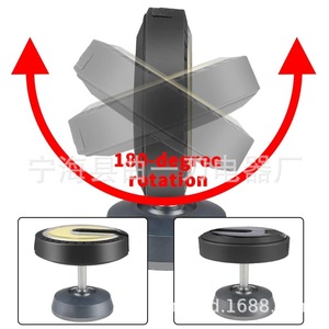 Lampe de travail extensible à LED, lampe d'inspection haute intensité avec aimant, lampe de camping portable rechargeable G11, COB circulaire - Product Image 2