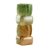 MSH Original Französischer Stil Romantische Pulverglas-Vase Kreative Vase für das Büro