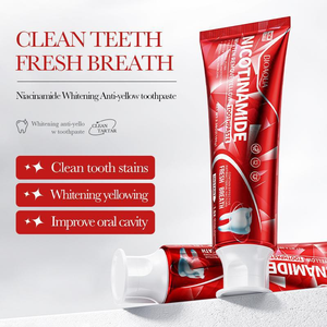 Dentifrice BIOAQUA à Marque Blanche au Niacinamide et <span class=keywords><strong>Acide</strong></span> <span class=keywords><strong>Hyaluronique</strong></span>, Blanchissant et Nettoyant en Profondeur, Sans Produits Chimiques, pour une Haleine Fraîche et des Dents Propres à Domicile - Product Image 2