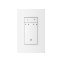 Tuya ZigBee Smart 3-Way Dimmer US Switch Mouse-Click Feel IP20 2.4GHz OEM&ODM Smart Life App Bekerja dengan Alexa Google Home 16A 240V