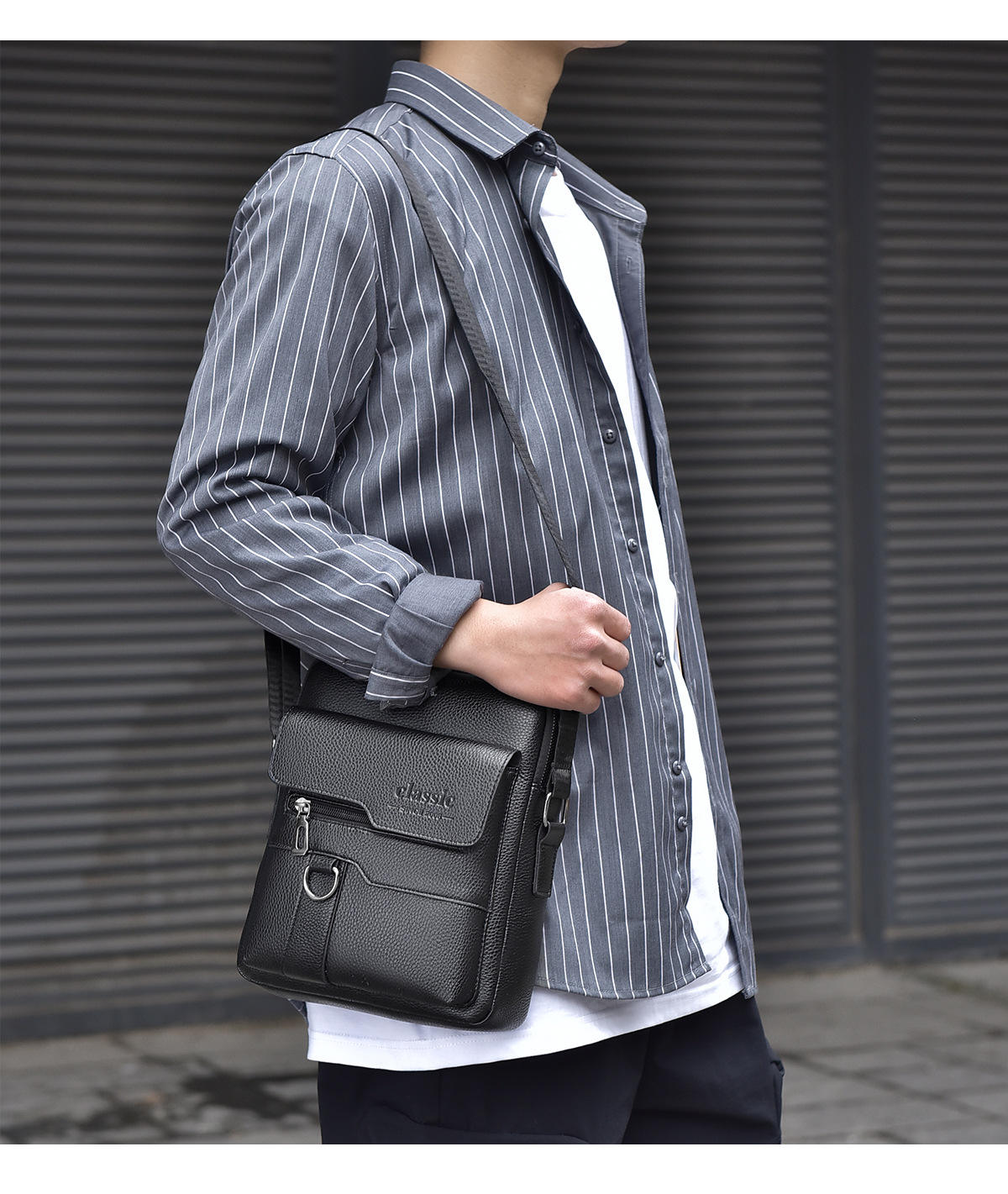 Men's Leather Briefcase Durable, Stylish, and Waterproof