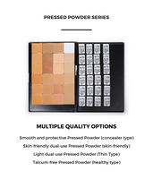 Palette de poudre pressée cosmétique waterproof, contrôle du sébum, marque privée, sans talc, naturelle, pour le visage, pour femme, accepte les petites commandes