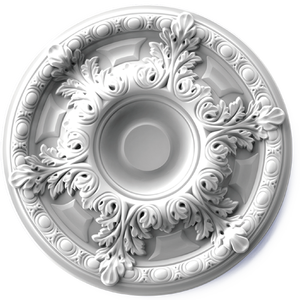 Rosette de <span class=keywords><strong>plafond</strong></span> ronde en polyuréthane Pu Installation facile résistant aux UV pour la décoration de la maison Approvisionnement direct d'usine en gros - Product Image 1