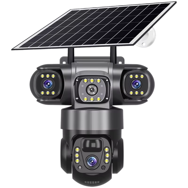 2025NEW V380 Pro Solar Camera Outdoor 4G 8W Solar Panels AI Humanoid Alarm Cctv Solar Camera