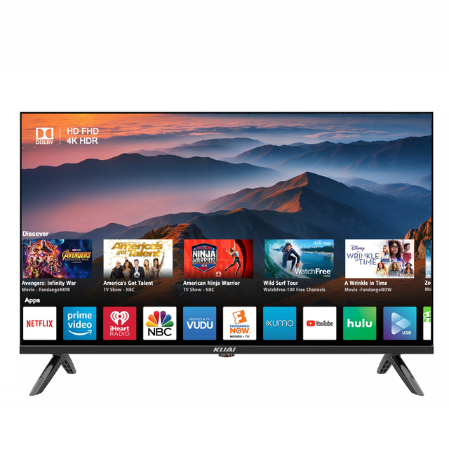 KUAI 24 32 40 43 50 55 65 Inch 4K Ultra HD Smart Tv LED Televisions 4K Android Tv OEM Smart Tv