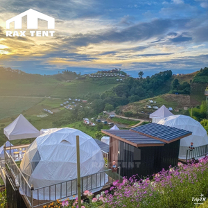 เต็นท์โดม Geodesic ขนาดเล็ก4ม./5ม./6ม. สำหรับโรงแรมแกลมปิ้งโดมและรีสอร์ทพร้อมบาร์เหล็กในประเทศไทย - Product Image 5