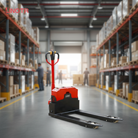 Chariot élévateur à palettes entièrement électrique de 2-3 tonnes, fabriqué en Chine, avec batterie au plomb-acide/au lithium-ion, hauteur de levage de 200 mm, pour utilisation en entrepôt