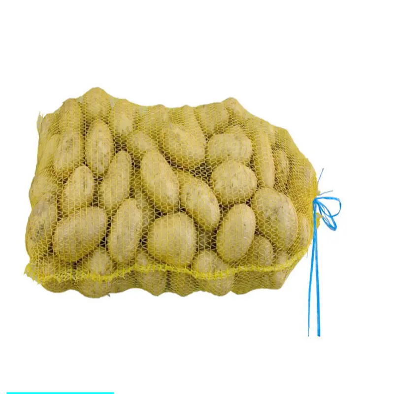 Raschel Netzbeutel Zwiebel-Kartotertaschen für Gemüse Verpackung Netz Kartoffeln Zwiebelsack Taschen zu verkaufen