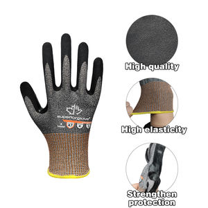 Guantes Anticorte Nivel ANSI A7 TMD F, a Prueba de Cortes para Trabajo, Pantalla Táctil, Recubiertos de Nitrilo Arenoso, Agarre Firme para Manejo de Carga y Reparación de Autos - Product Image 5