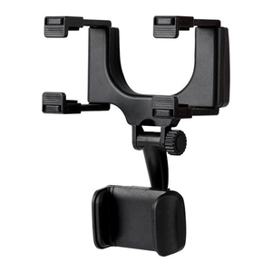 New Arrival Universal Adjustable ABS <strong>Car</strong> Rearview Mirror Mount Mobile Phone <strong>Holder</strong> with Dashboard Bracket and Charger - Product Image 5