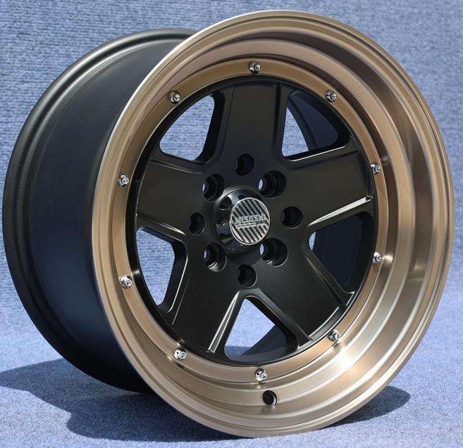 4-Hole Bronze 4x100 114.3mm PCD Matte Black 73.1mm CB 0mm ET Golden 5 ...