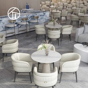 Mesa <span class=keywords><strong>y</strong></span> silla <span class=keywords><strong>de</strong></span> restaurante <span class=keywords><strong>de</strong></span> lujo, muebles comerciales hechos a medida <span class=keywords><strong>de</strong></span> fábrica, modernos, 5 inicios, hotel, vestíbulo, cafetería - Product Image 5