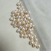 Perles d'eau douce Zhuji 7,3-8,3 mm, forme de riz, qualité AAA, lustre naturel brillant, perles en vrac bon marché