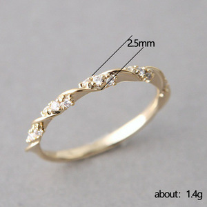 Anello a spirale color oro rosa da donna, accessorio creativo per dita in stile occidentale, alla moda, per feste, idea regalo - Product Image 5