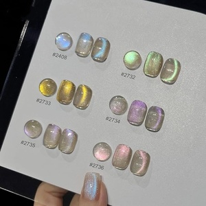 Kit de vernis à ongles gel effet œil de chat avec aimant pour un effet œil de chat holographique bleu pailleté, manucure gel de salon et <span class=keywords><strong>nail</strong></span> art DIY à domicile - Product Image 6