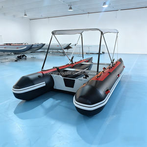 Truekit Style 11ft 12ft 13ft Inflatable Catamaran Boat Inflatable <strong>Dinghy</strong> Mini Cat Boat <strong>for</strong> <strong>Sale</strong> - Product Image 2