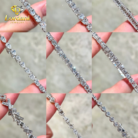 Chaîne de tennis de luxe personnalisée en argent sterling 925 VVS avec pendentif papillon en moissanite et diamant de 2 à 5 mm pour femmes et hommes