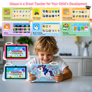 <span class=keywords><strong>7</strong></span>-inch Wifi điện dung IPS màn hình <span class=keywords><strong>Android</strong></span> 12 máy tính bảng cho trẻ em MTK Quad Core 3000mAh 1024x600 Độ phân giải giáo dục thiết bị điện tử - Product Image 6