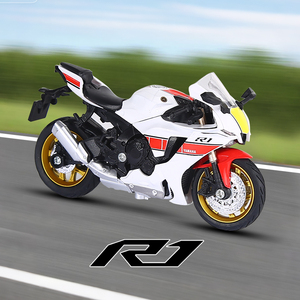 Modelo de Motocicleta Kawasaki H2 a Escala 1:18, de Aleación, con Acabado de Alta Simulación, Adorno Coleccionable para Escritorio y Regalo - Product Image 6