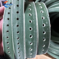 Courroie trapézoïdale universelle Mitsuboshi résistante à l'humidité M A B C V-Belt verte à extrémités ouvertes perforée