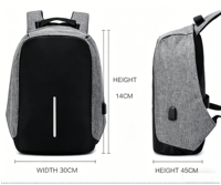 Sac à dos professionnel pour ordinateur portable, ergonomique, portable, résistant, avec port de charge USB