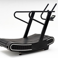 Tapis roulant incurvé auto-alimenté de qualité commerciale, robuste, manuel, pour entraînement cardio en club de fitness