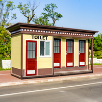 Toilette portable de luxe écologique en tôle galvanisée, deux pièces, légère, durable, installation facile, garantie 1 an