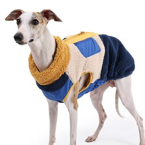 Accogliente giacca invernale per cani in pile antivento per animali domestici per il freddo tessuto stampato in lino-cotone per <span class=keywords><strong>abbigliamento</strong></span> canino - Product Image 1