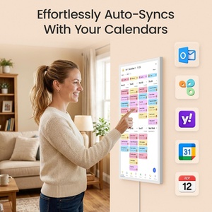 In Stock US Warehouse INSOVISION 32 Inch Large Digital <b>Calendar</b> with 1920x1080 Resolution Touchscreen MP3 & Wi-Fi - Product Image 3