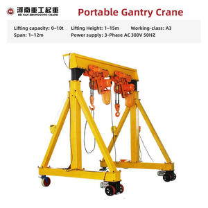 Grue à portique <span class=keywords><strong>mobile</strong></span> de 2 tonnes et systèmes de grue à portique <span class=keywords><strong>mobile</strong></span> télescopique avec fonctionnement sur batterie pour levage industriel extérieur - Product Image 2