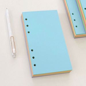 A7/A6/<b>A5</b> Scented Self-Adhesive Paper Student Memo <b>Pad</b> Index Separator Loose Leaf Pages Solid Color Customized Die Cut Custom - Product Image 2