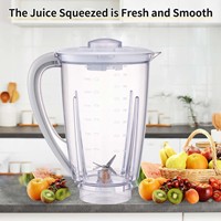 Pièces de rechange pour blender, carafe en plastique transparente de 2 L, remplacement pour blender