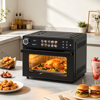 Four à air chaud intelligent avec convection 1800W, four grille-pain numérique combiné avec modes rôtissoire et déshydratation