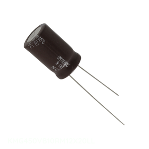 Condensateur radial traversant KMG450VB10RM12X20LL en aluminium 10uF 20% 450V - Product Image 1