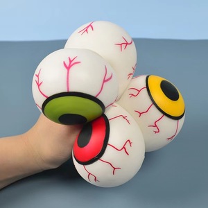 Regalos Promocionales, Pelota Antiestrés de TPR con Forma de Globo Ocular de Halloween, Rellena de Harina, Juguetes para Apretar y Aliviar el Estrés para Niños y Niñas - Product Image 3