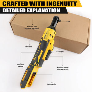 Pour <span class=keywords><strong>Dewalt</strong></span> 20V DCF512, clé à cliquet sans fil à percussion au lithium-ion sans balais, 3/8 pouce et 1/2 pouce, kits de clés à cliquet électriques à percussion - Product Image 5