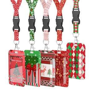 Porte-cartes en polyester avec logo personnalisé, cordon de cou en dentelle, cordon de cou pour carte - Product Image 3