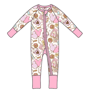 Piyama serat bambu anak-anak, baju monyet bayi bambu lembut dan nyaman bercetak gaya - Product Image 1