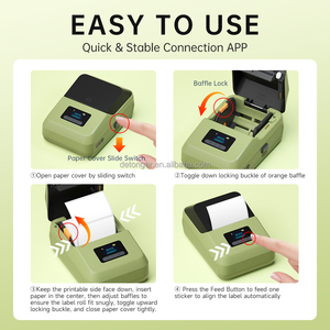 Detonger inkless nhãn Maker miễn phí SDK mã vạch di động QR mã Sticker giá tag máy in máy - Product Image 5