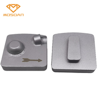 Aile de chaussure de meulage diamantée Redi Lock 1 Full PCD Wear 1 Segment pour l'enlèvement du revêtement époxy
