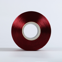 FDY 100% Polyester Yarn Twist Gules Bright 75D/36F Raw Knitting Yarn