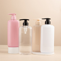 Bouteille PET personnalisable OEM de 100 ml avec bouchon à rabat, flacon pour shampoing, lotion, gel douche, pour salle de bain, hôtel