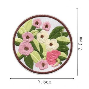 Nouveauté : Patchs en tissu brodés à motifs floraux et pivoines, à thermocoller, pour accessoires vestimentaires - Product Image 4